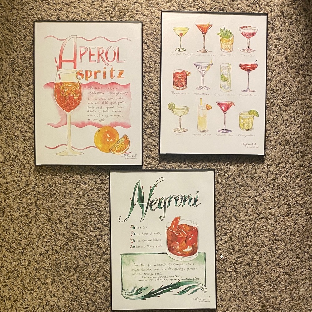 Set of three prints